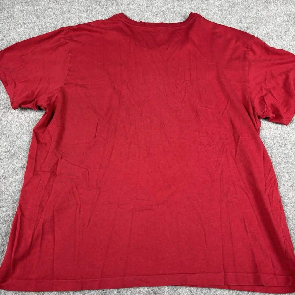 Polo Ralph Lauren V Neck Shirt Mens Xl‎ Red Short Sleeve Pony Logo Classic Fit